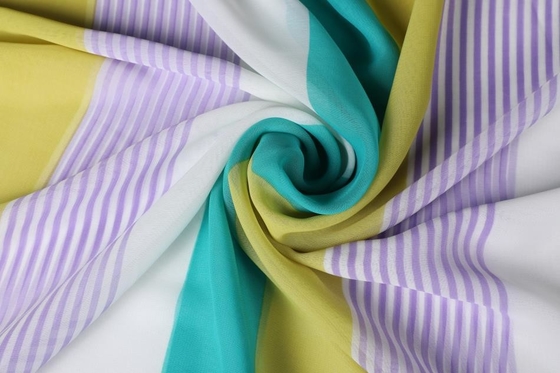 75gsm 75dはポリエステル生地57&quot;を女性の服のための多シフォン模造した