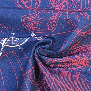 Boardshortsのための120gsmによってMicrofiberの編まれる生地75Dx150D Peachtwill