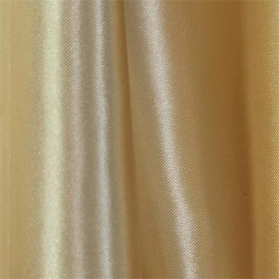 50dx75d金のブラウスおよび服のための軽くて柔らかい生地87gsmの多サテン